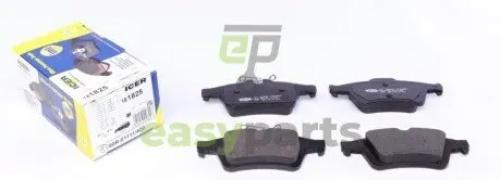 Фото колодки гальмівні (задні) Mazda 3 08-14/Mazda 5 10-/Saab 9-3 II 05- ICER 181825 Колодки гальмівні (задні) Mazda 3 08-14/Mazda 5 10-/Saab 9-3 II 05- ICER 181825