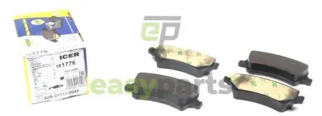Колодки гальмівні (задні) Ford Galaxy/S-Max 06-15/Volvo S60/S80/V60/V70/XC60/XC70 08-/Land Rover 11 ICER 181776