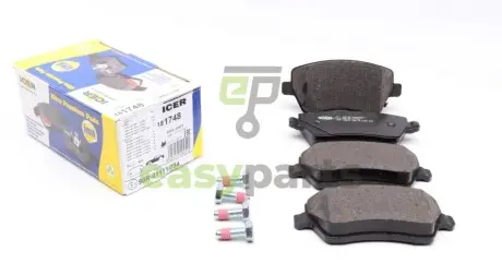 Колодки гальмівні (передні) Opel Agila B 08-14/Suzuki Swift III 05-/Splash 08- ICER 181748