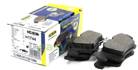 Колодки гальмівні (задні) Ford Connect 13-/Kuga/C-Max 08-/Focus/Mazda 3/5/Volvo C30/S40/V50 03-/V40 ICER 181744