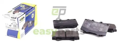 Колодки гальмівні (передні) Toyota Land Cruiser 100 98-07/Prado 02-10/Lexus LX 98-08 ICER 181723