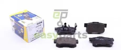 Колодки гальмівні (задні) Honda Accord VIII 08-/CR-V II 01-07/CR-V IV 12-/FR-V 04- ICER 181718