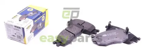 Колодки гальмівні (передні) Kia Rio II 05-/Hyundai i20 08-15/Accent 05-10 ICER 181711