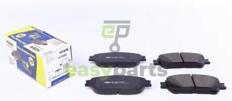 Колодки гальмівні (передні) Toyota Camry 01-06/Lexus ES III-IV 01-06 ICER 181690 (фото 1)