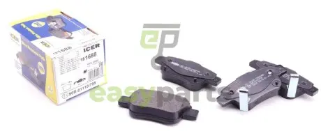 Колодки гальмівні (задні) Toyota Avensis 03-08/Corolla Verso 04-09 ICER 181688