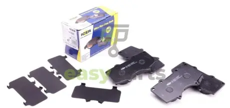 Колодки гальмівні (передні) Mitsubishi Pajero IV/Toyota Hilux 06-/Land Cruiser Prado/Lexus GX 01- ICER 181665