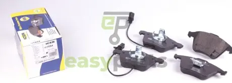 Колодки гальмівні (передні) Audi A4 03-09/A6/A8 03-11/Seat Exeo 08-13 (+датчики) ICER 181654