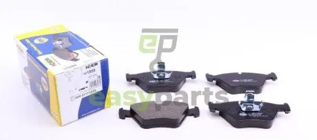 Колодки гальмівні (передні) BMW 3 (E46) 99-07/X3 (E83) 03-11/Z4 (E85/E86) 06-08 ICER 181550