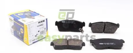Колодки гальмівні (передні) Chevrolet Cruze 00-08/Subaru Justy 07-/Suzuki Ignis 00-/Nissan Pixo 09- ICER 181452