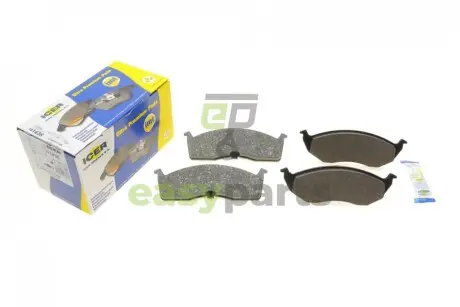 Колодки гальмівні (передні) Chrysler Neon 94-06/Voyager/Grand Voyager III/Dodge Caravan 95-01 ICER 181436