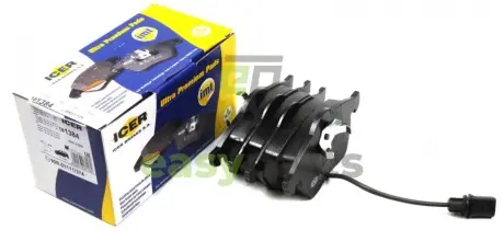 Колодки гальмівні (передні) Ford Galaxy 95-06/Seat Alhambra/VW Sharan 95-10 (+датчик) ICER 181384