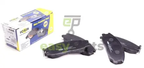 Колодки гальмівні (передні) Hyundai Santa Fe/Trajet 00-12/Ssangyong Actyon/Kyron 05-/Rexton 02- ICER 181372