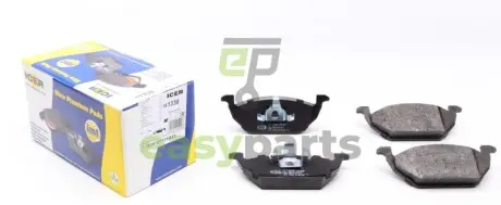 Колодки гальмівні (передні) Audi A1 10-18/A3/Seat/Skoda Fabia/Octavia/VW Golf 96-/Caddy/Polo 04- ICER 181338