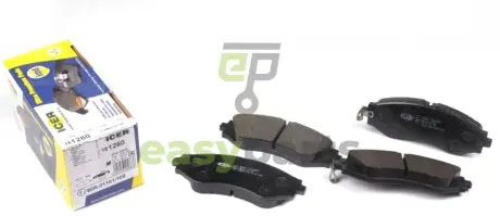Колодки гальмівні (передні) Chevrolet Epica 05-/Astra 99-11/Daewoo Nubira/Leganza 97-/Rezzo 00- ICER 181260