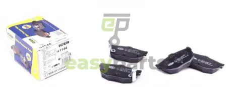 Колодки гальмівні (задні) Hyundai Elantra 00-06/Coupe 96-09/Kia Cerato 04-/Nissan Maxima 88-94 ICER 181144