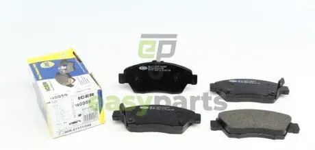 Колодки гальмівні (передні) Honda Civic V/VI/VII 91-05/CRX III 92-98/Jazz 08-14 ICER 180959