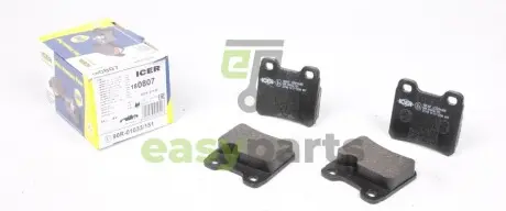 Колодки гальмівні (задні) Opel Astra F 91-01/Kadett E 86-91/Vectra A 88-95 ICER 180807