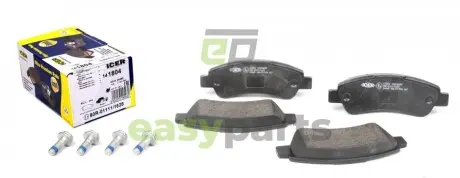 Колодки гальмівні (задні) Citroen Jumper/Fiat Ducato/Peugeot Boxer 06- ICER 141804