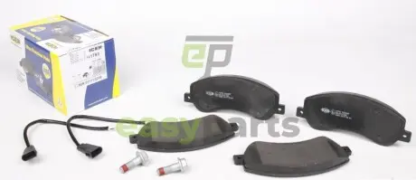 Колодки гальмівні (передні) Ford Transit 06-14/Transit Connect 06-13 (RWD) (+датчики) ICER 141793
