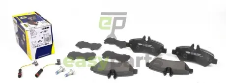 Колодки гальмівні (задні) MB Sprinter (906) 209-519 06-/VW Crafter 30-35/30-50 13-16 (+датчики) ICER 141787