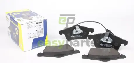 Колодки гальмівні (передні) VW T4 90-03 R15 (+датчик) ICER 141320