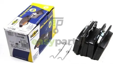 Колодки гальмівні (передні) VW T4 90-03 ICER 141168