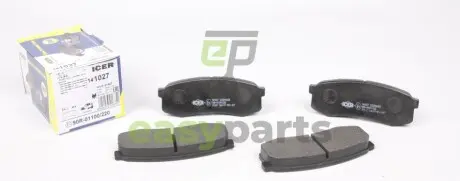 Колодки гальмівні (задні) Mitsubishi Pajero IV 06-/Toyota Land Cruiser 84-/Prado 02-/Lexus GX 01- ICER 141027