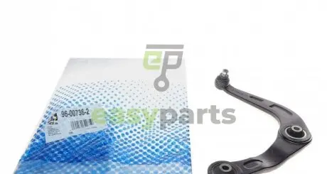 Важіль підвіски (передній/знизу) (L) Peugeot 206 98- (з кульовою d=18mm) RTS 96-00736-2