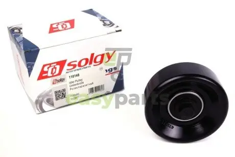 Ролик генератора Ford Connect 1.8D/TDCI 02- (+AC) (паразитний) (90x30) Solgy 110148 (фото 1)