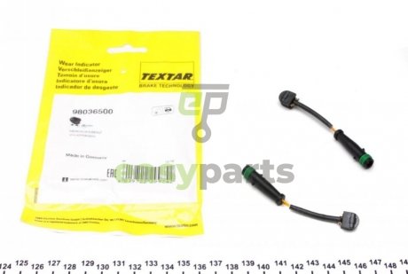 Датчик зносу гальмівних колодок MB Sprinter/VW Crafter 06- (к-кт 2шт) TEXTAR 98036500