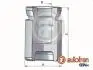 Поршень, корпус скобы тормоза D025333