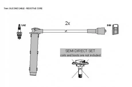 Комплект кабелiв запалювання STARLINE ZK 5562