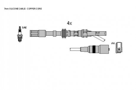 Комплект кабелей зажигания STARLINE ZK 5501