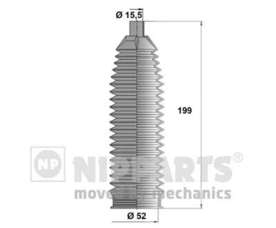 Пыльник рулевого механизма NIPPARTS N2840508 (фото 1)