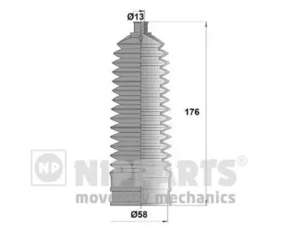 Пильовик рульового механізму NIPPARTS N2844028