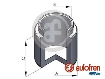 Поршень гальмівного супорта Yundai H100 Kia Besta, Carnival, Pregio, Sorento I 2.4-3.5 08.95- AUTOFREN D025359
