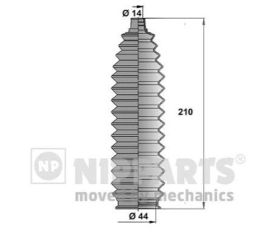 Пильовик рульового механізма NIPPARTS J2842011