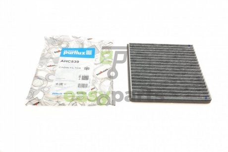 Фільтр салону Chevrolet Spark 1.0/1.2 DOHC 16 V 10- (вугільний) Purflux AHC539 (фото 1)