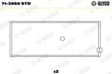 Шатунный подшипник Glyco 71-3560 STD