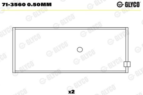 Шатунный подшипник Glyco 71-3560 0.50MM