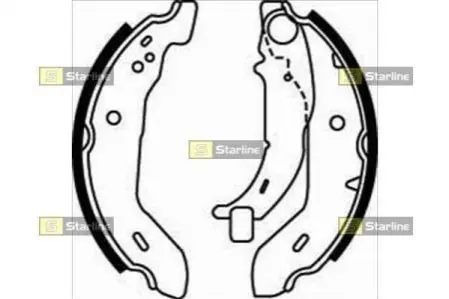 Тормозные колодки барабанные STARLINE BC 07480