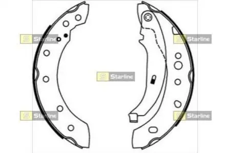 Тормозные колодки барабанные STARLINE BC 08680