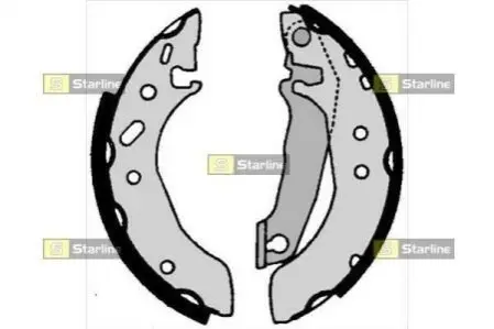 Тормозные колодки барабанные STARLINE BC 06030