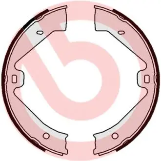 Комплект тормозных колодок, стояночная тормозная система BREMBO S65 505
