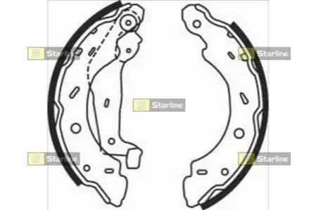 Тормозные колодки барабанные STARLINE BC 07750