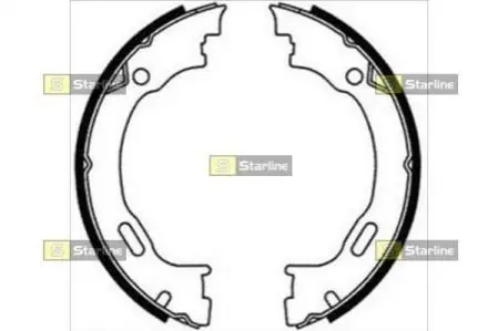 Тормозные колодки барабанные STARLINE BC 08720
