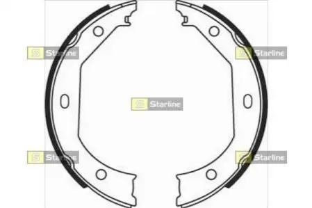 Гальмівні колодки барабанні STARLINE BC 08090