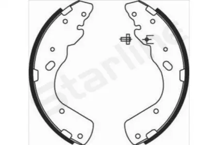 Тормозные колодки барабанные STARLINE BC 08450