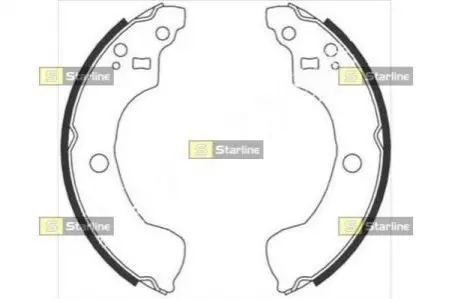 Тормозные колодки барабанные STARLINE BC 08870