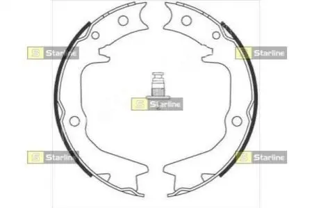 Тормозные колодки барабанные STARLINE BC 08920
